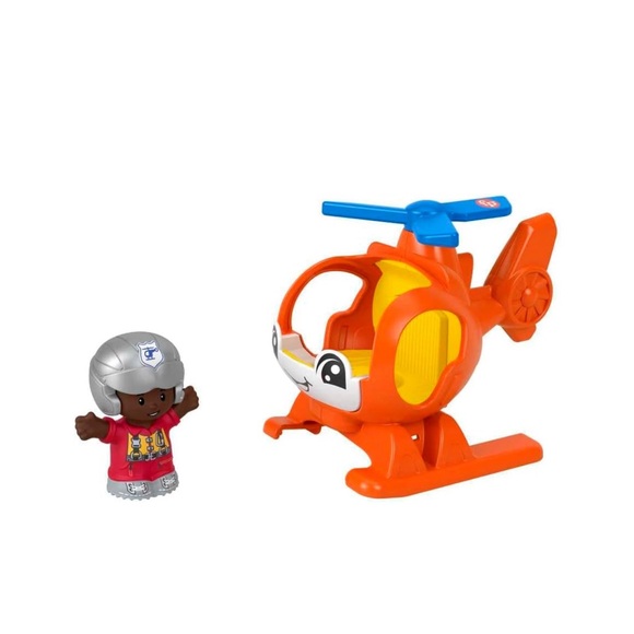 Fisher-Price Little People Orange Helicopter Toy - Picture 3 of 6
